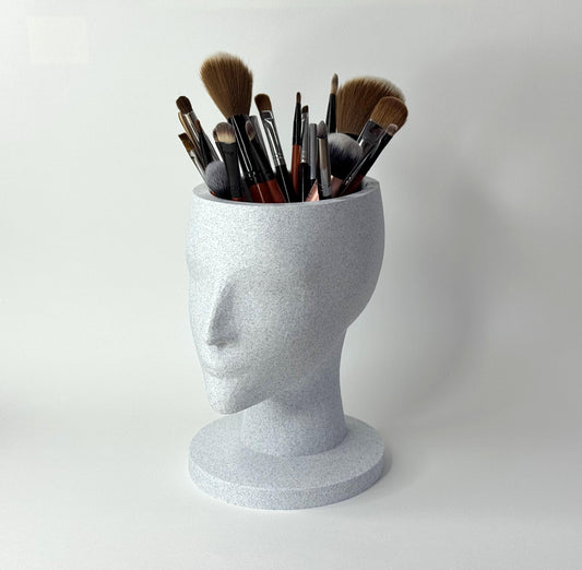 Head Sculpture Holder – Brush, Pen or Remote Organizer