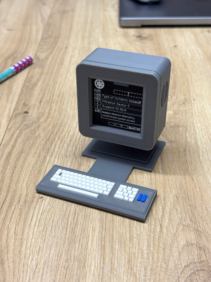 Mini Replica Computer – Inspired by Silo, Sci‑Fi Desk Display