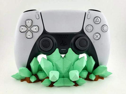 Crystal Controller Stand – 3D-Printed PlayStation Holder