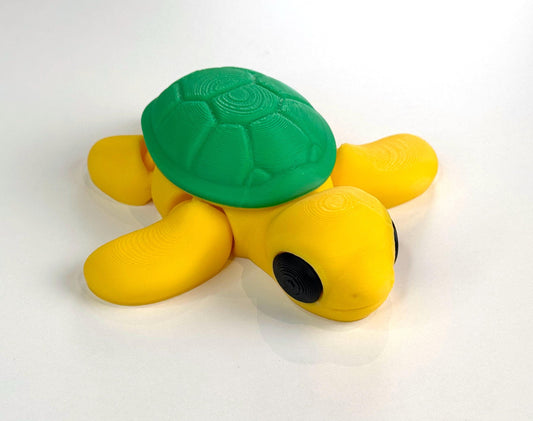 3D Printed Articulated Turtle | Flexy Turtle | Turtle Accessory | Shelf Decoration