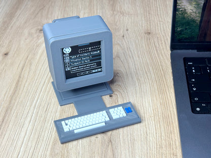 Mini Replica Computer – Inspired by Silo, Sci‑Fi Desk Display