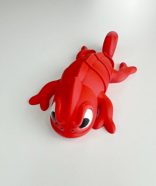 3D Printed Articulated Chameleon | Flexy Chameleon | Chameleon Accessory | Shelf Decoration