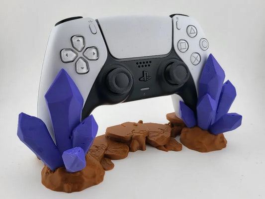 Crystal Controller Stand – 3D-Printed PlayStation Holder