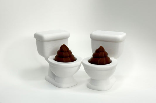 Funny Toilet Clicker Button | 3D Printed Gag Gift (Set of 2)