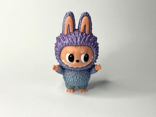 Cute Bunny Costume Toy Figure – Movable Eyes & Sharp Smile