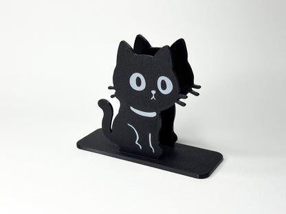 Black Cat Napkin Holder – 3‑Piece Flat‑Pack, Indoor & Outdoor Table Decor