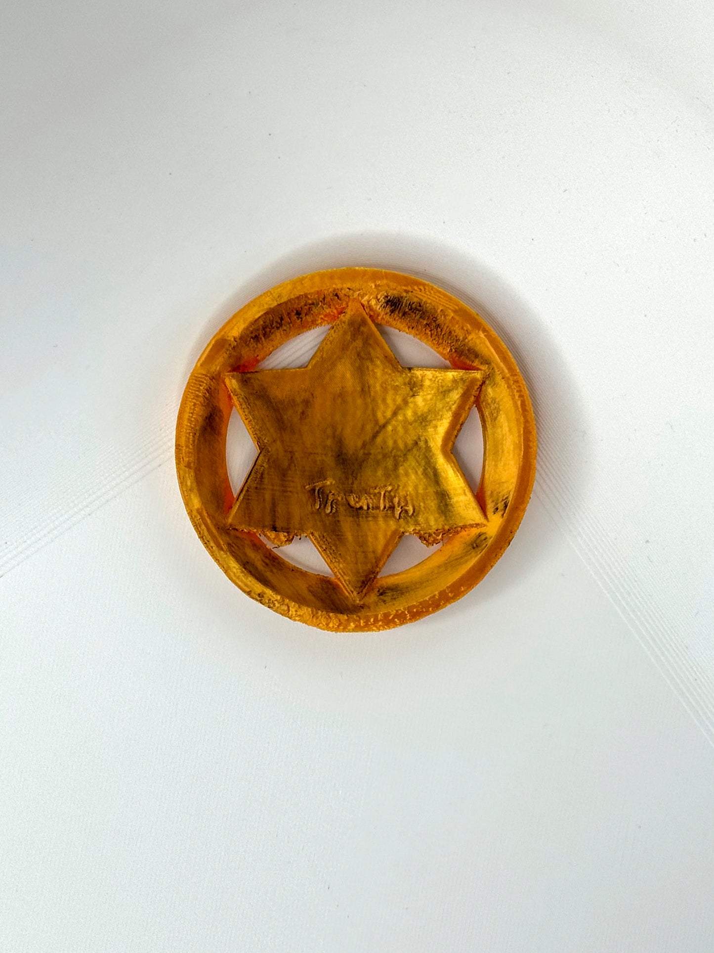 Sheriff Badge Inspired by Silo – Hand-Painted or Plain Version replica