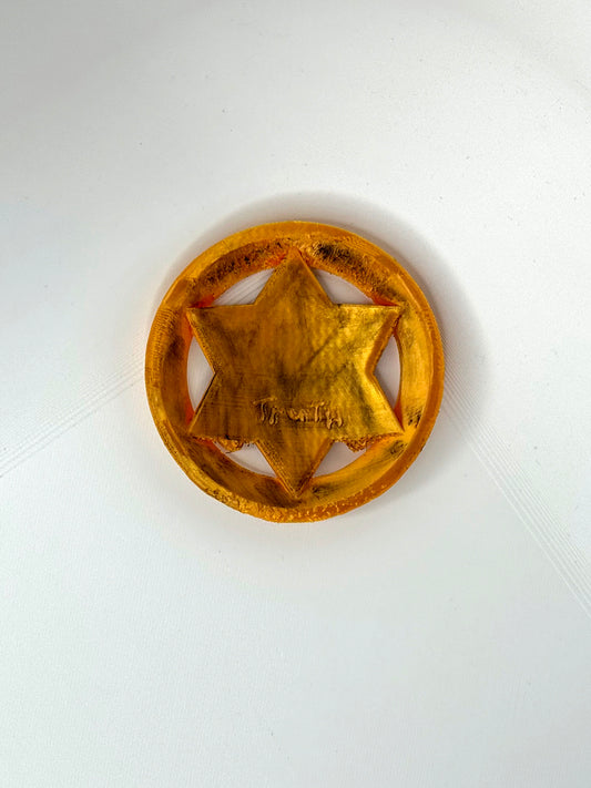 Sheriff Badge Inspired by Silo – Hand-Painted or Plain Version replica