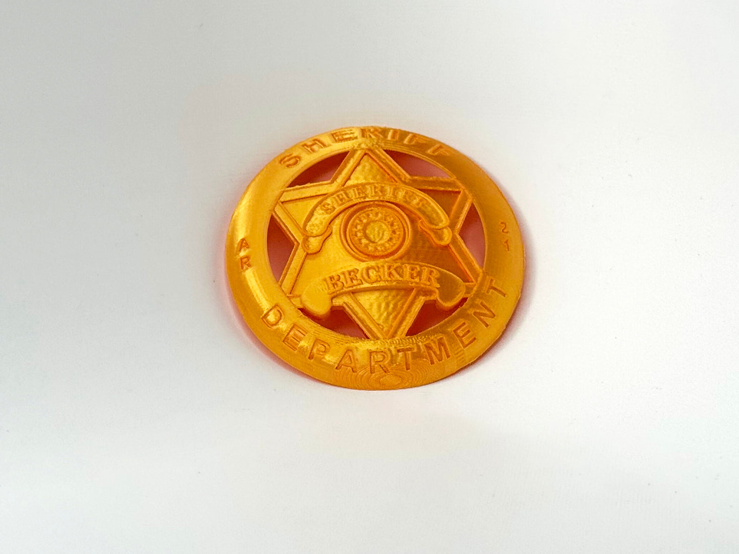 Sheriff Badge Inspired by Silo – Hand-Painted or Plain Version replica