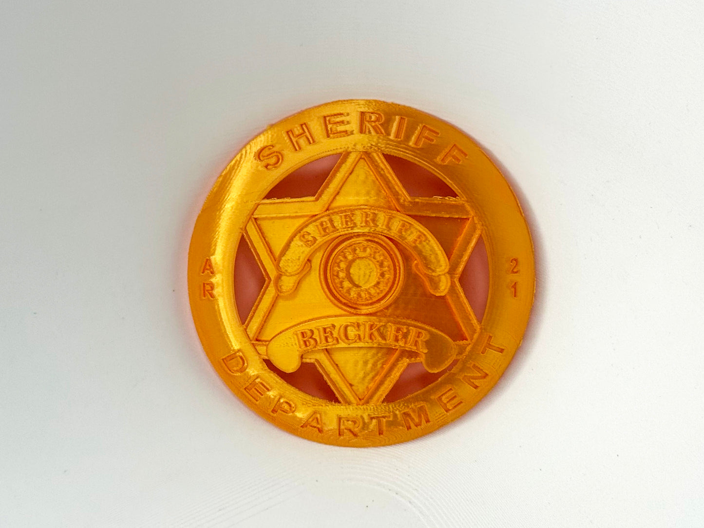 Sheriff Badge Inspired by Silo – Hand-Painted or Plain Version replica