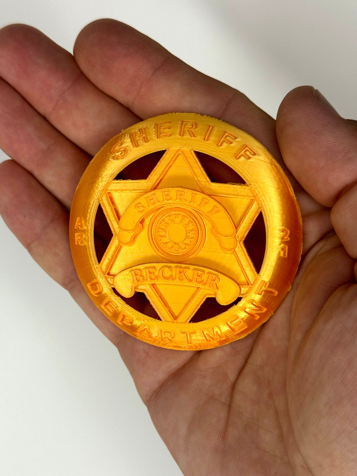 Sheriff Badge Inspired by Silo – Hand-Painted or Plain Version replica