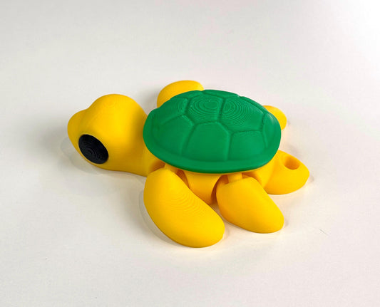 3D Printed Articulated Turtle | Flexy Turtle | Turtle Accessory | Shelf Decoration