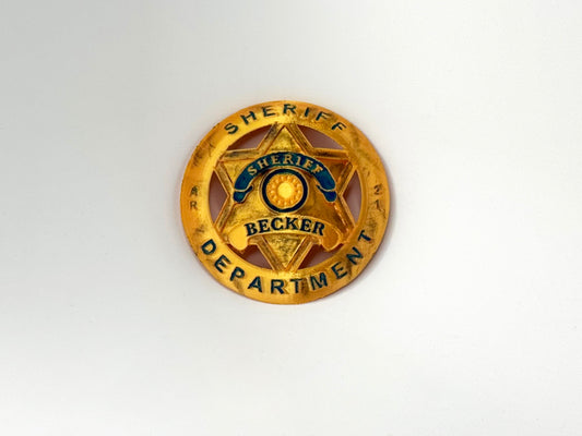 Sheriff Badge Inspired by Silo – Hand-Painted or Plain Version replica